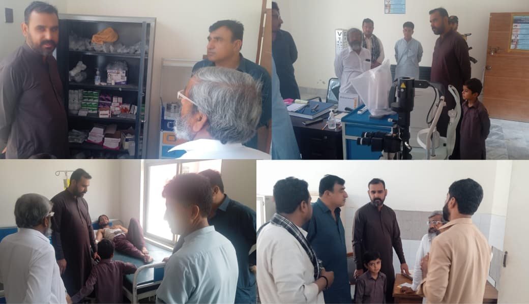 Assistant Commissioner Pasni Khusro Dilawari ka RHC Pasni ka daura, ghair hazir mulazimeen ke khilaf karrawai ki hidayat