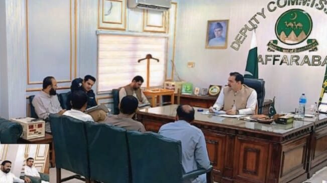Jafarabad: Deputy Commissioner Khalid Khan ki zer-e-sadarat DCC, DICC aur DIC ke ijlas