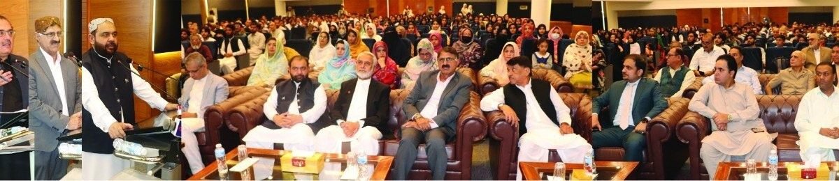 Wafaqi wazir Aurangzeb Khan Khichi ka Tameer-e-Nau Trust Quetta ki taqreeb se khitab, teen talba mein chhe lakh rupay ki Scholarships