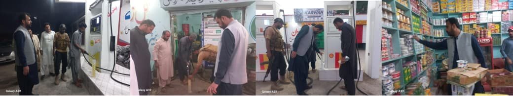 Pasni: Assistant Commissioner Khusro Dilawari ka petrol pumps par achanak chhapa, kam eendhan dene par aik pump seal