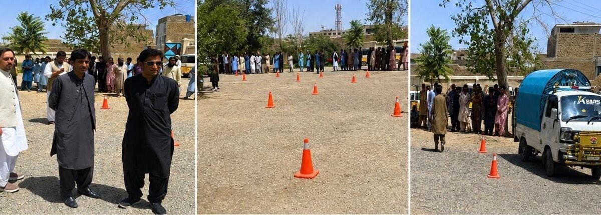 Secretary RTA Quetta Naimatullah Tareen ne driving license ke umeedwaron ka amali test liya
