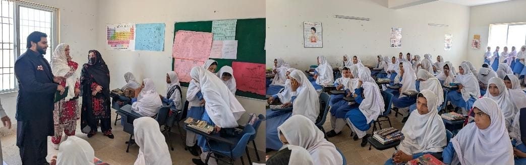 Assistant Commissioner Gwadar Romail Naeem Jan ka Girls Higher Secondary School Sarbandan ka daura, tadrisi amal ka jaiza