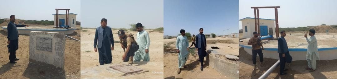 Pasni: Assistant Commissioner ne Gurhani, Churbander Water Supply Scheme ka muaina kiya, bahali ka kaam tasalli bakhsh qarar