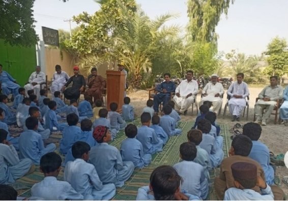 Turbat: Dhank ke sarkari school mein Youm-e-Asatiza ki taqreeb, talba ki taqareer mein asatiza ko khiraj-e-tehseen