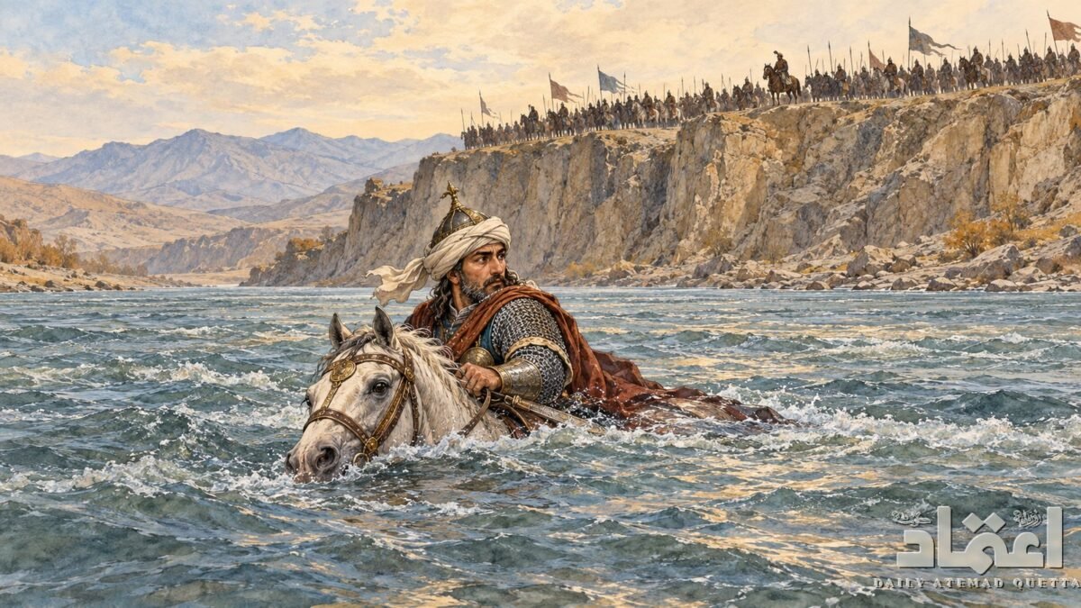 Jalal ud Din Mangburni: Darya-e-Sindh mein chhalang lagane wala Sultan