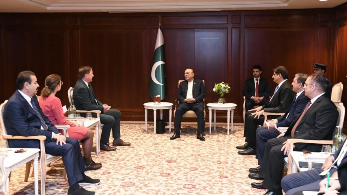 Sadr Zardari se Siemens ke Executive Vice President Daniel Fresh ki mulaqat, Pakistan mein Sehat ke shobe mein taawun barhane ki yaqeen dehani